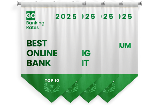 GO Banking Rates 2025 Awards for Best Online Bank, Best CD, Best Premium Checking Accounts, and Best Checking Accounts