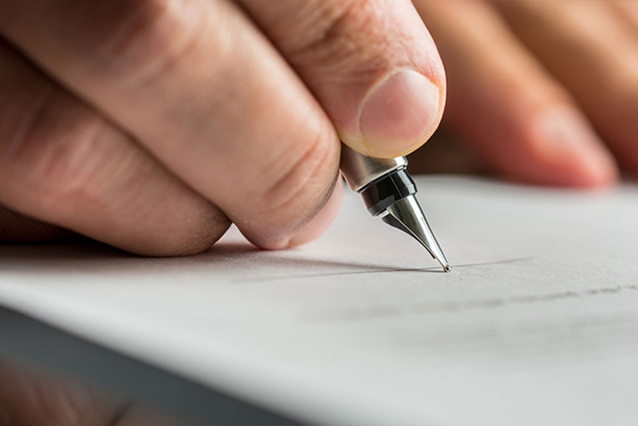 A fountain pen
